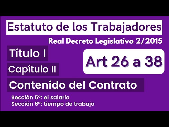 articulo 37 del estatuto de los trabajadores