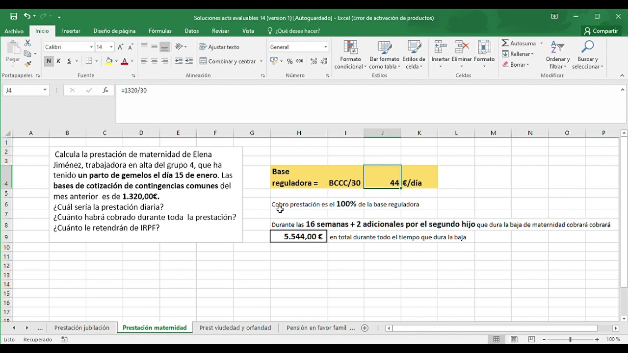 calcular fecha incorporación después baja maternidad