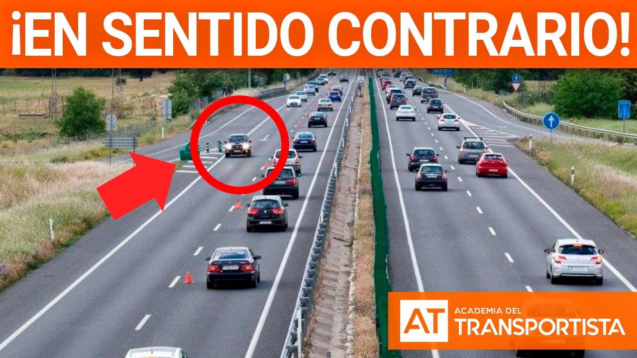 carril habilitado en sentido contrario al habitual