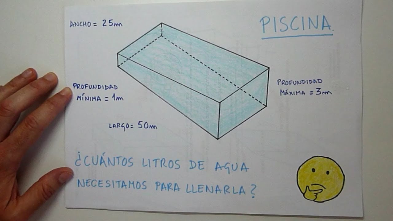 calculo del volumen de una piscina