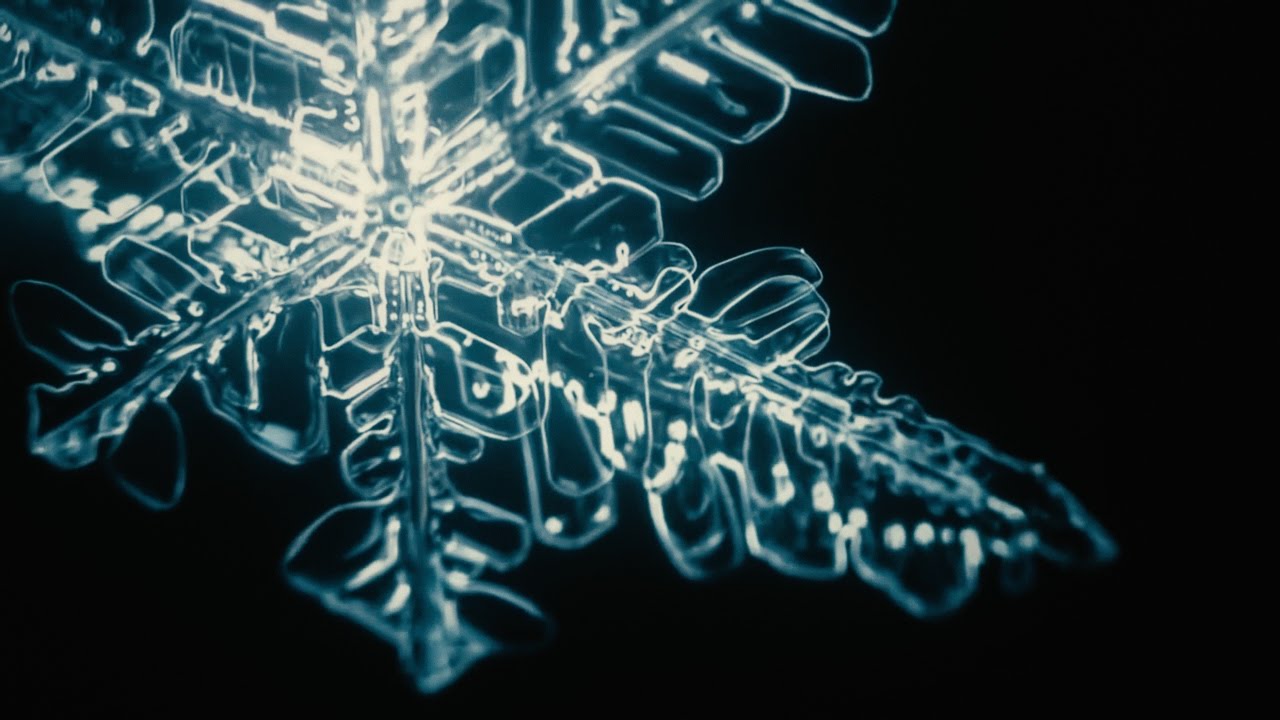 como es un copo de nieve real