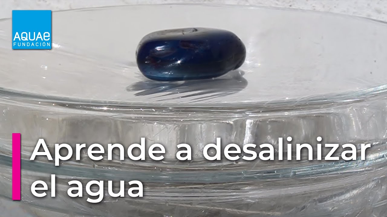 como quitar la sal del agua
