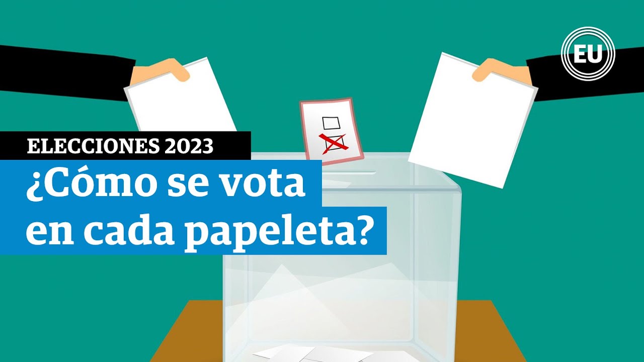como son las papeletas para votar el 28 de mayo