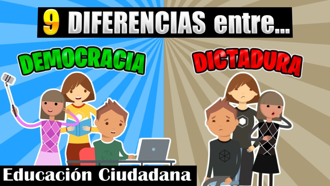 diferencias entre democracia y dictadura