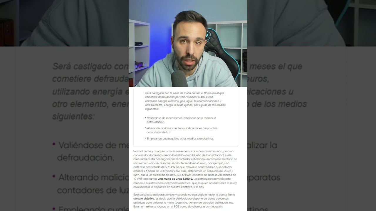 es legal compartir contador de luz
