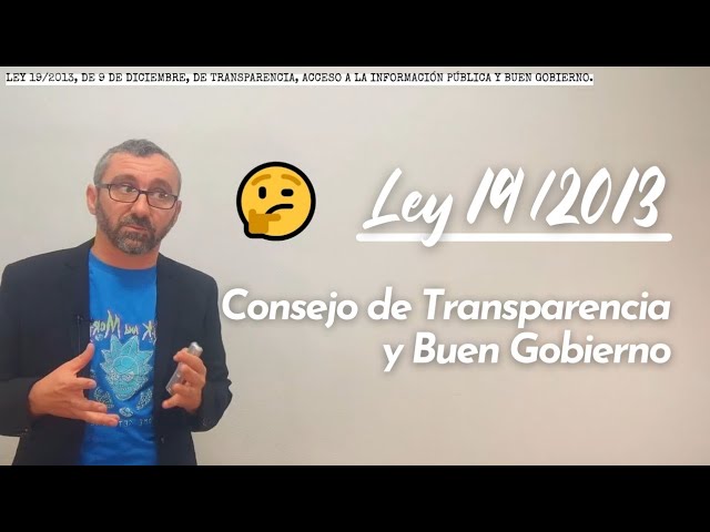 ley de transparencia y buen gobierno