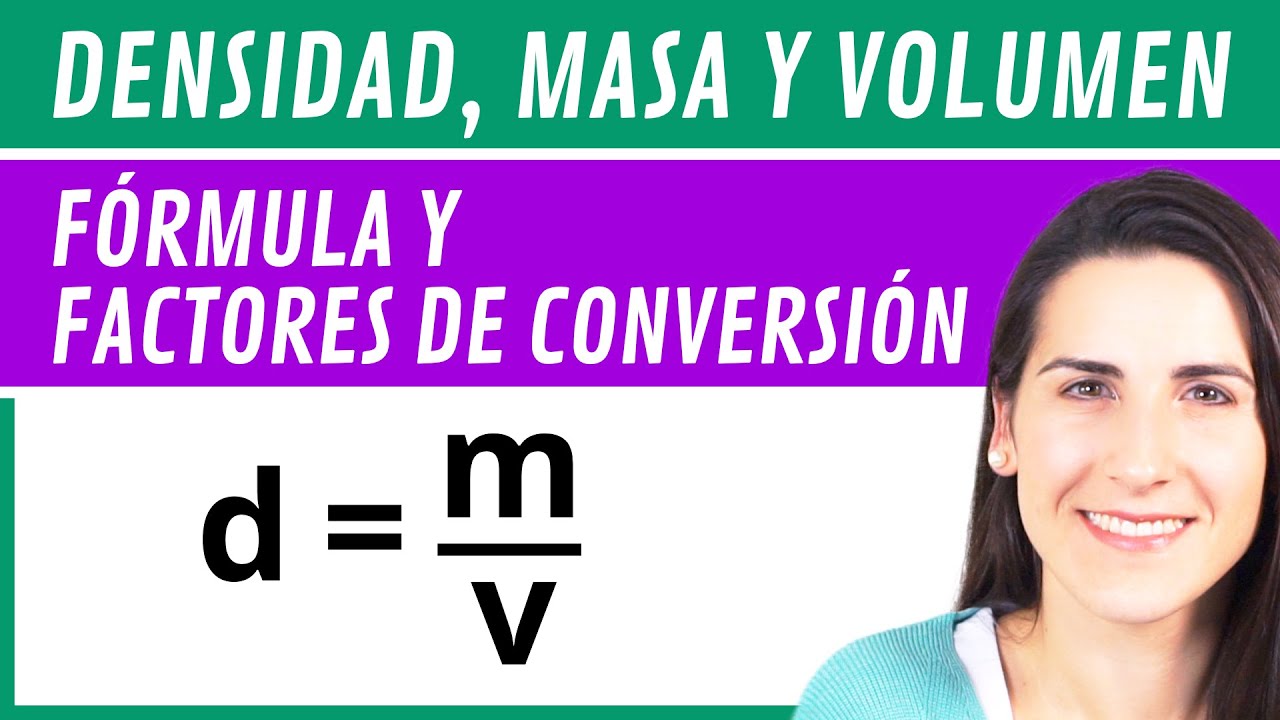 unidades de medida de la densidad