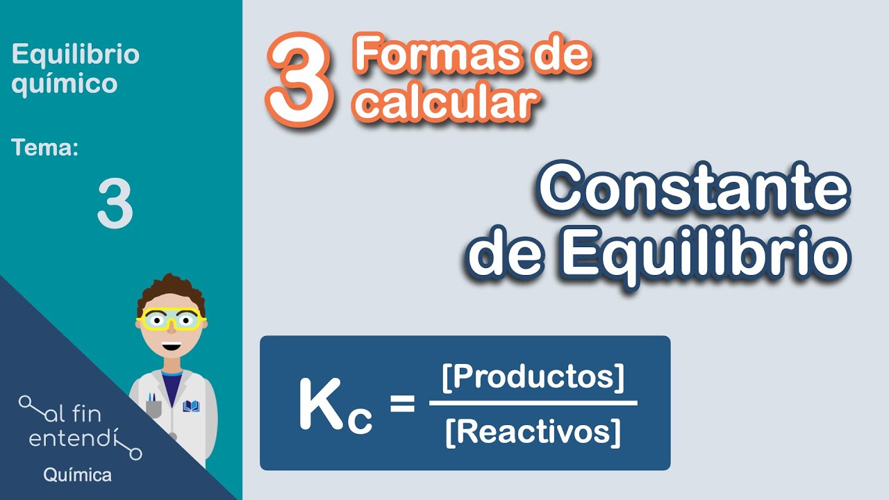calculo de la constante de equilibrio