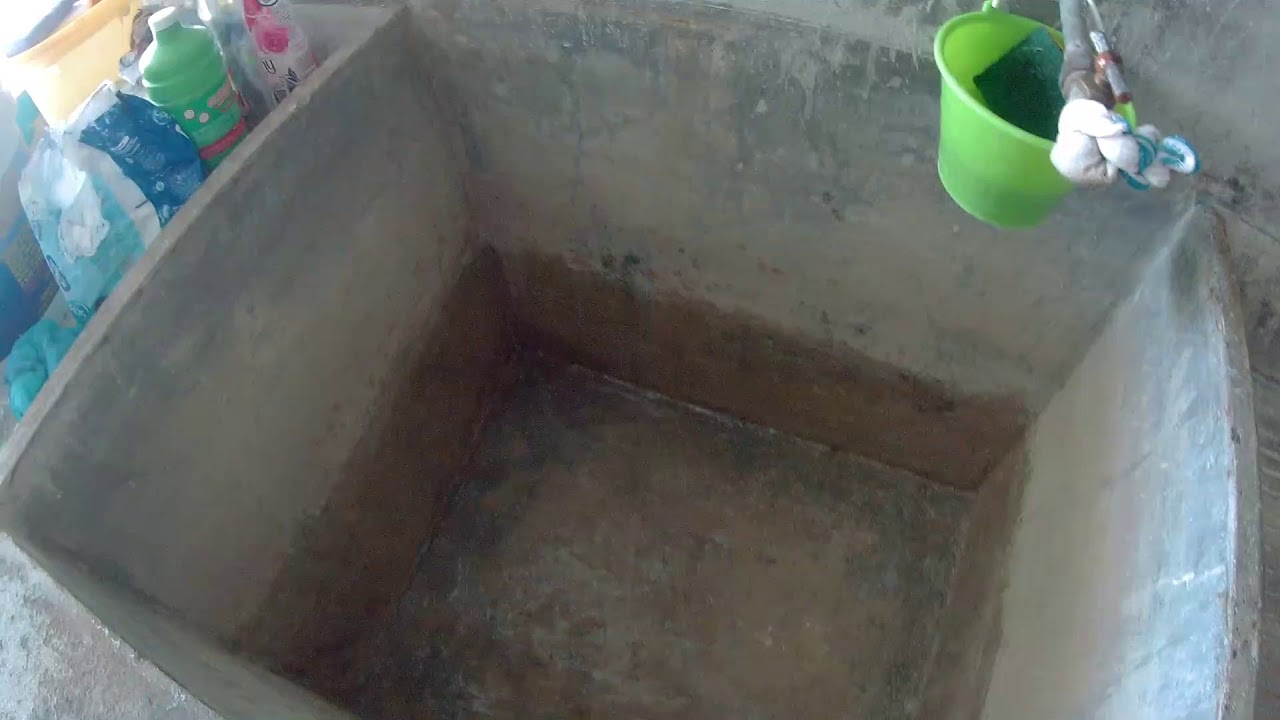 como sellar depósito de agua de hormigón