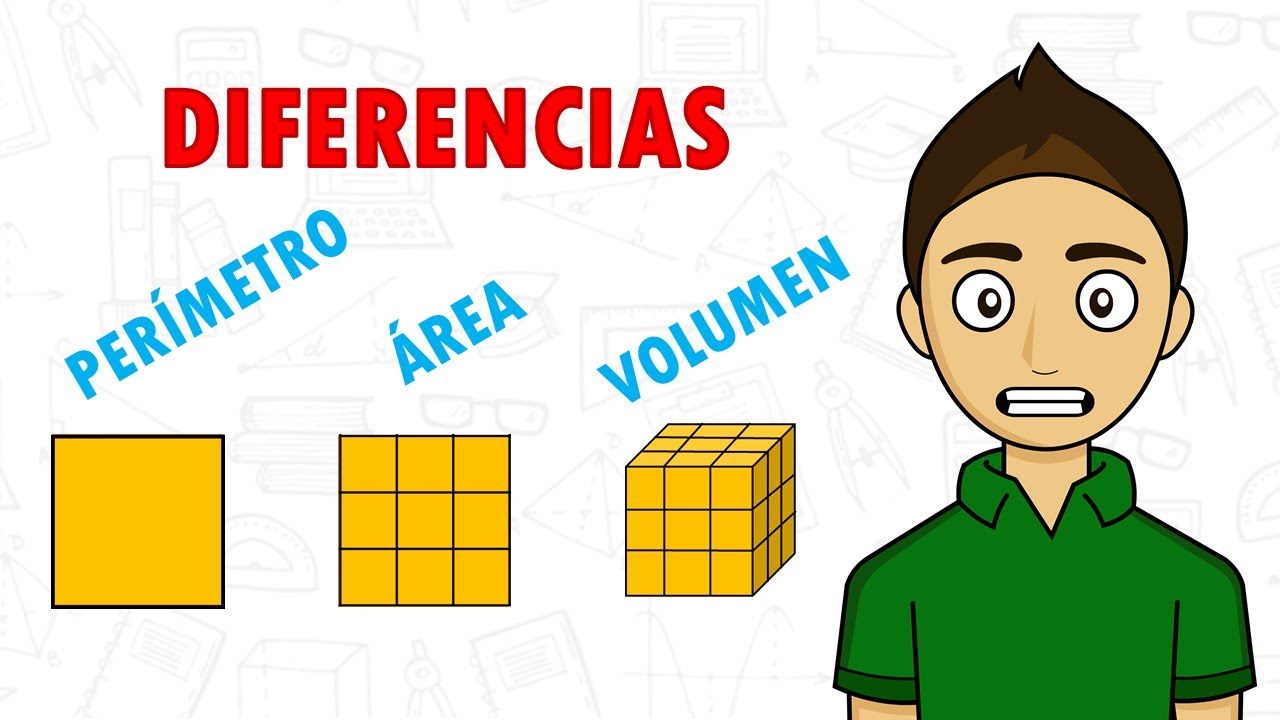 diferencia entre area y volumen