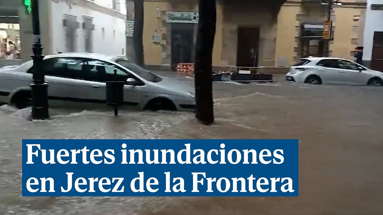 inundación en jerez de la frontera