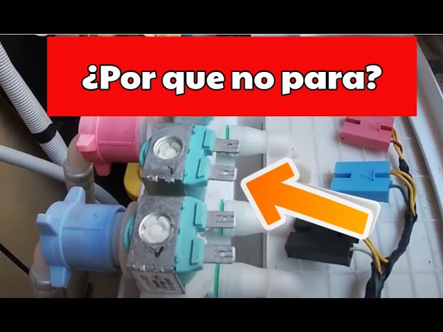 lavadora no para de llenar agua