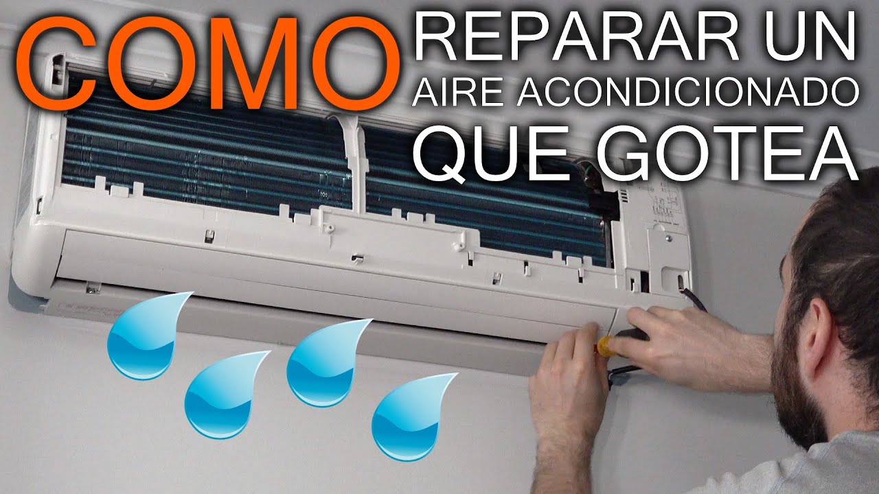salida de agua del aire acondicionado