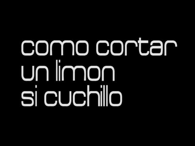 como cortar un limon sin cuchillo