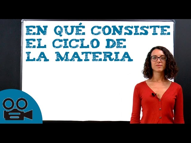 cuál es el ciclo de la materia