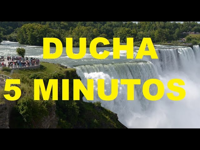 cuanta agua se gasta en una ducha de 5 minutos