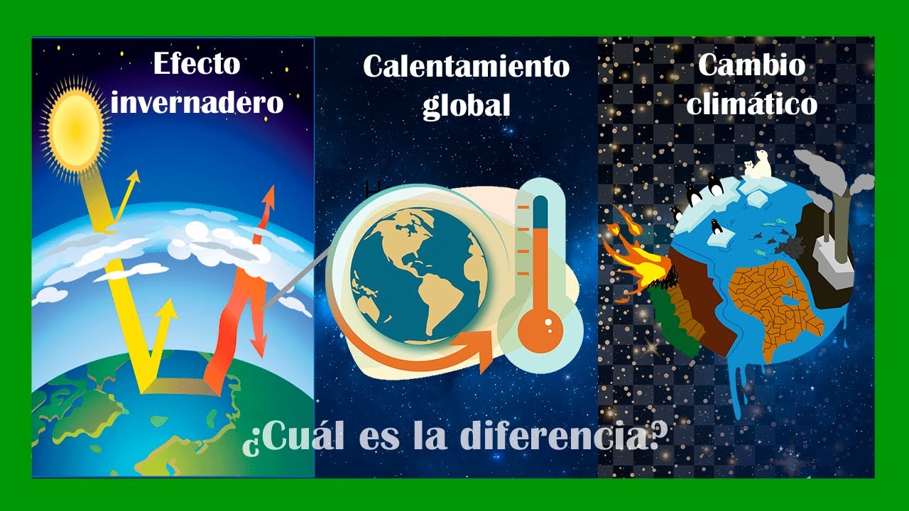 diferencia entre efecto invernadero y calentamiento global