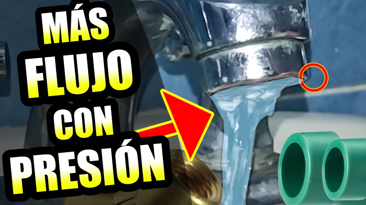 a que presión llega el agua a las casas
