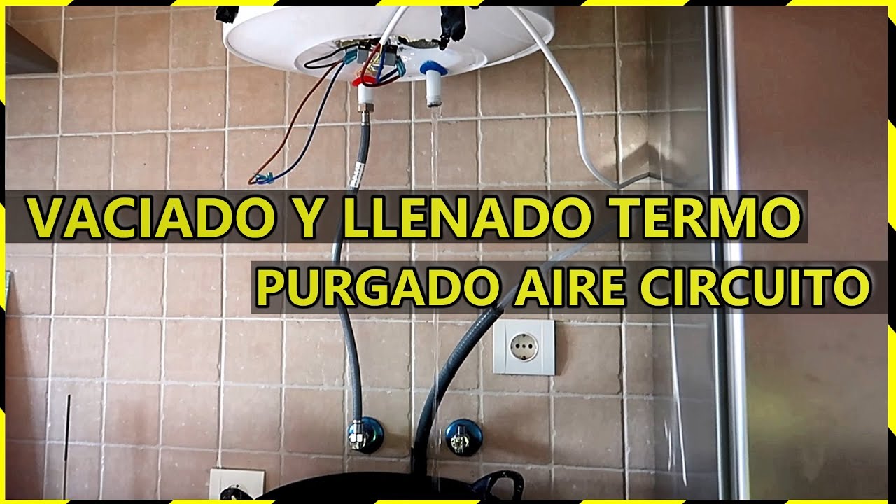 burbujas de aire en termo eléctrico