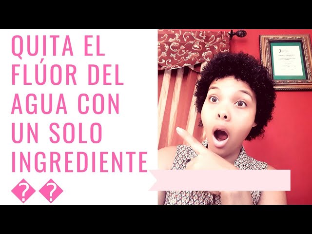 como eliminar el fluor del agua