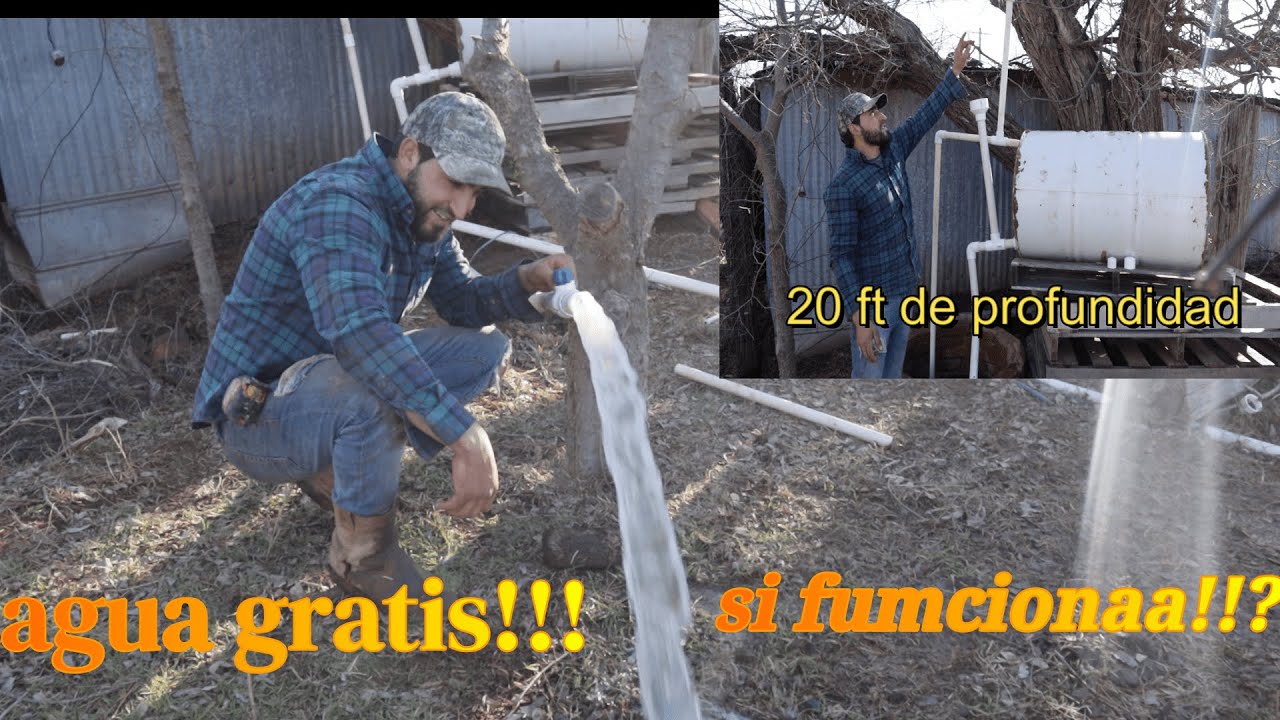 como sacar agua de un pozo por succión