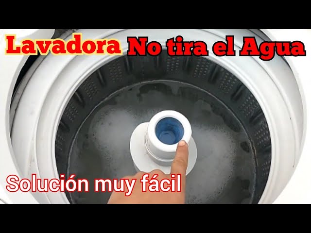 porque no tira el agua la lavadora
