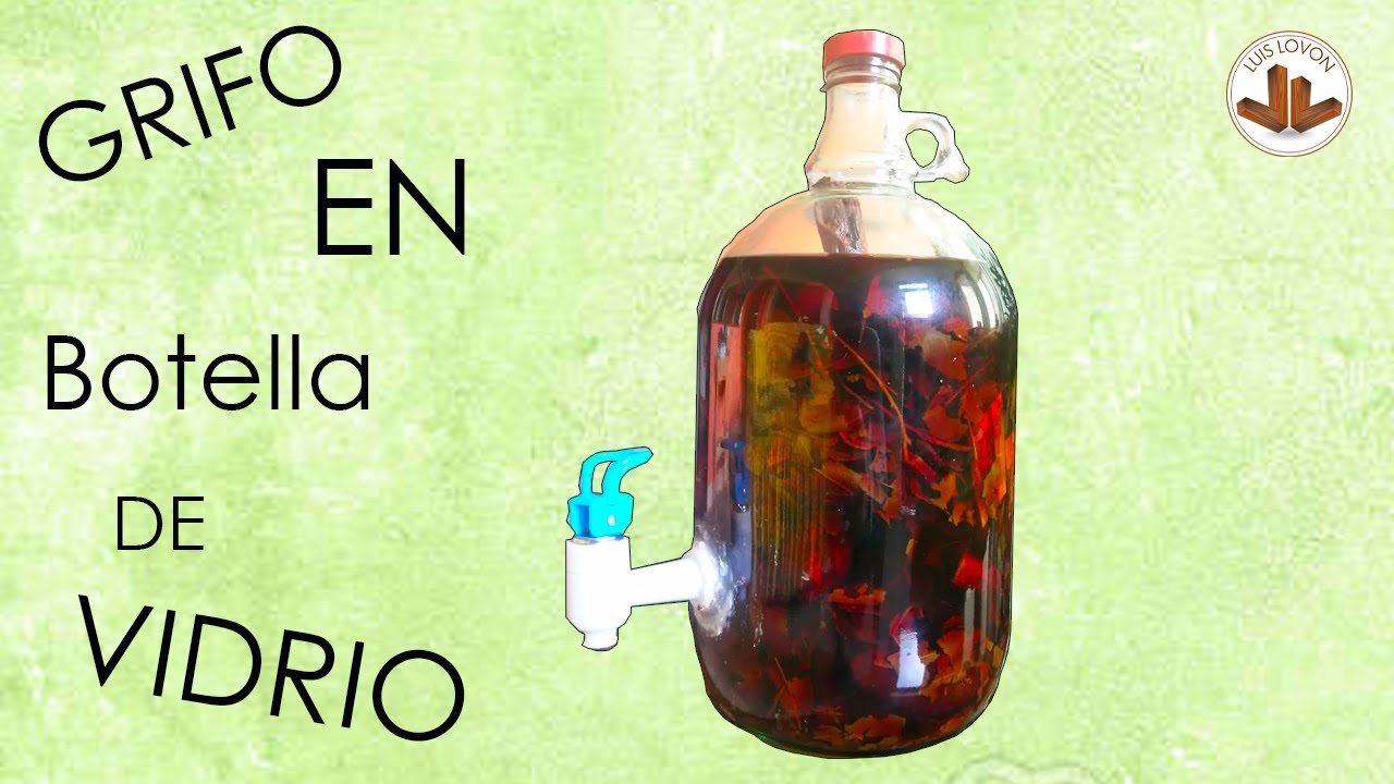 grifo para botella de cristal