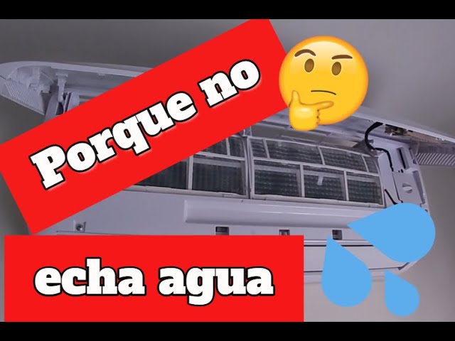 porque mi aire no tira agua