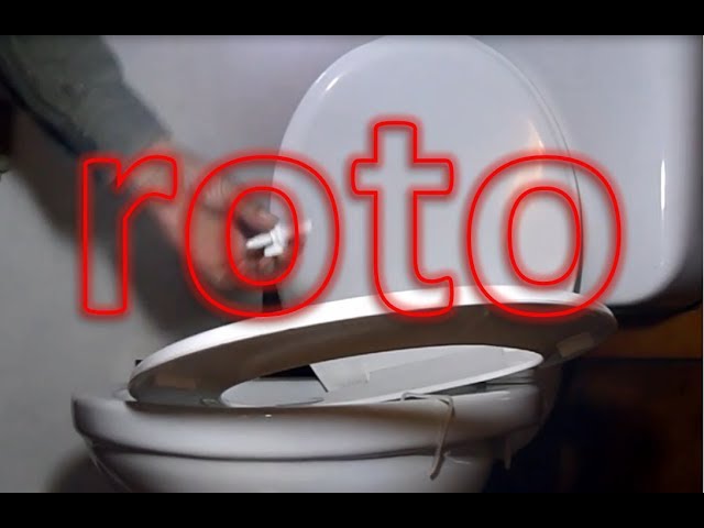 como reparar tapa de inodoro