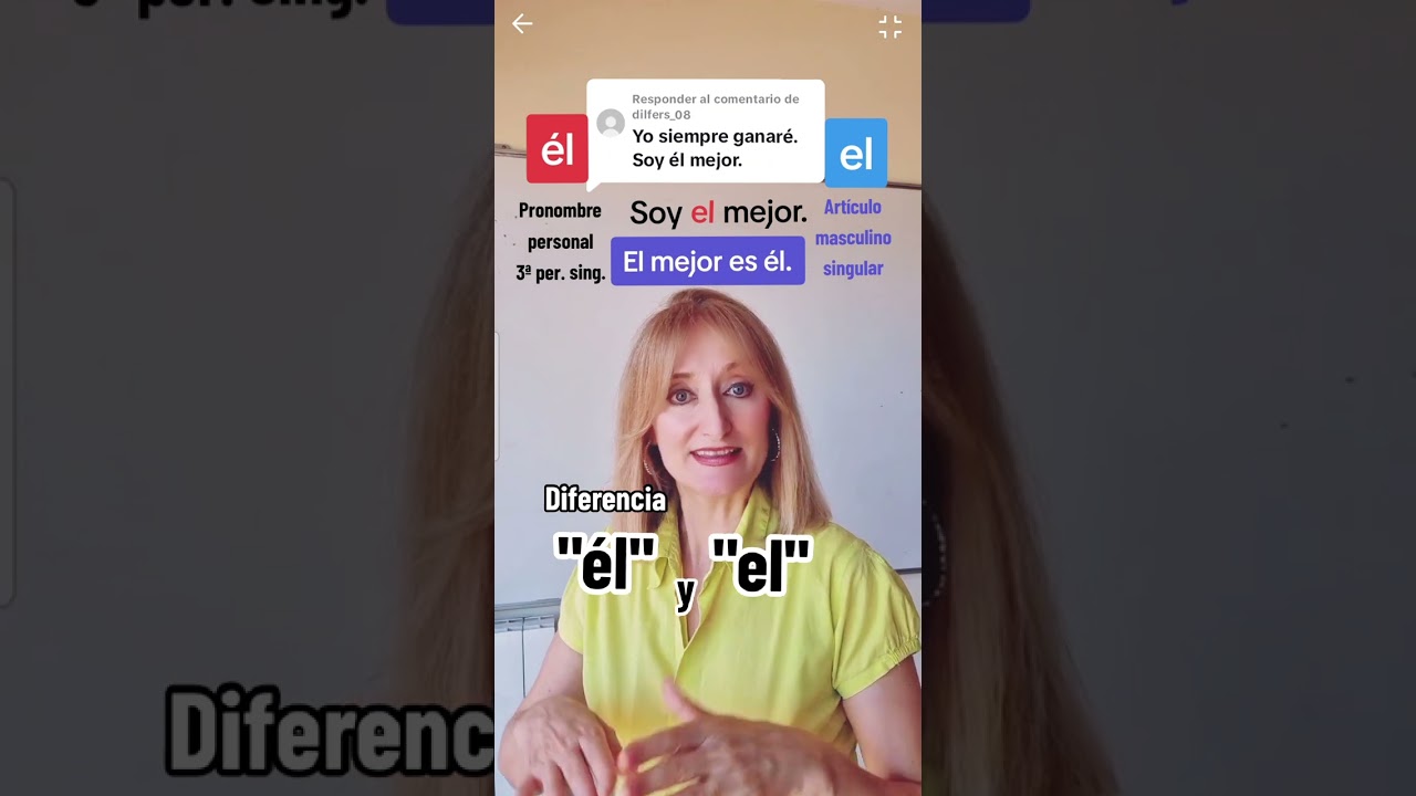 diferencia entre el y él